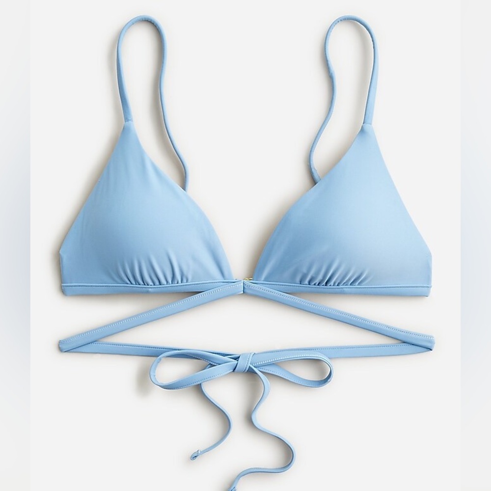 J. Crew Double-String Triangle Bikini Top Size Small